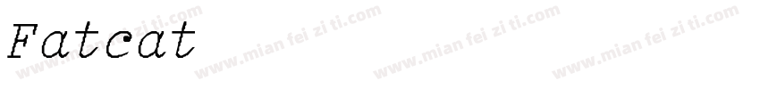 Fatcat Light Italic字体转换